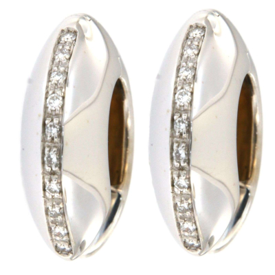 EARRINGS IN WHITE GOLD WITH DIAMONDS 