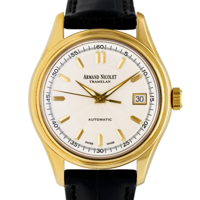 ARMAND NICOLET TREMELAN AN7040A YELLOW GOLD AUTOMATIC 38MM