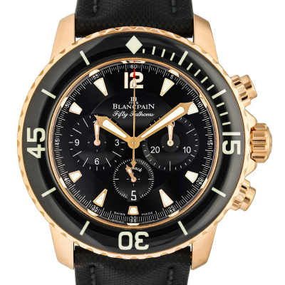 FIFTY FATHOMS CHRONOGRAPHE FLYBACK 5085F 3630 52 ROSE GOLD 18KT 45MM 