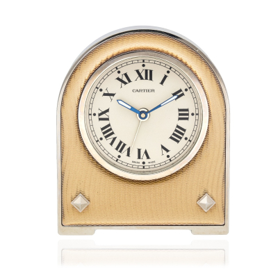 CARTIER SMALL FRENCH TABLE CLOCK 8 x 7 x 2cm 