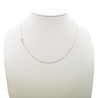 NECKLACE IN WHITE GOLD 18KT 1.2GR