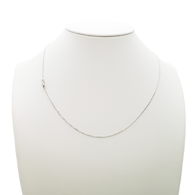 NECKLACE IN WHITE GOLD 18KT 2.3GR