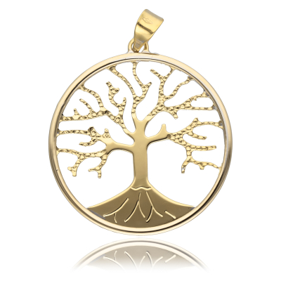 PENDANT TREE OF LIFE YELLOW GOLD 18KT 1.8GR