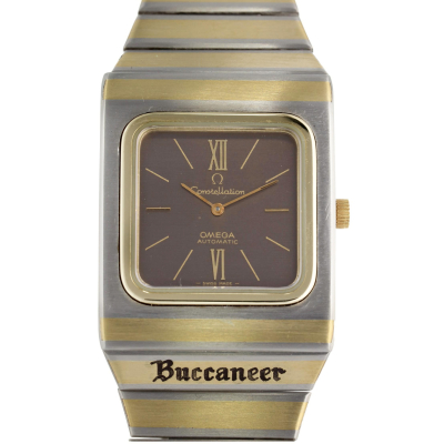 CONSTELLATION BUCCANEER 355.0814 STAINLESS STEEL YELLOW GOLD 32MM x 39MM 