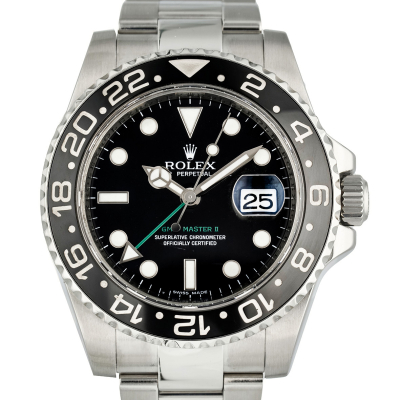 GMT II MASTER 116710LN STAINLESS STEEL 40MM FULL SET YEAR 2008
