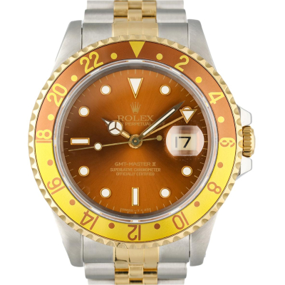 GMT I 16713 STEEL YELLOW GOLD 18KT EYE OF THE TIGER 40MM FULL SET 1999