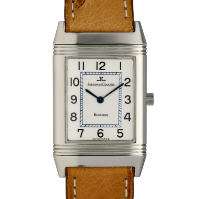 REVERSO 250.8.08 STAINLESS STEEL LEATHER STRAP 22MM x 34MM