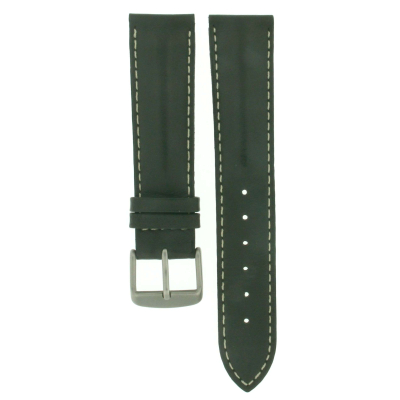 MILITARY GREEN CALF LEATHER STRAP 20MM