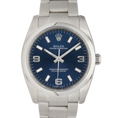 OYSTER PERPETUAL 114200 STAINLESS STEEL 34MM FULL SET 2014