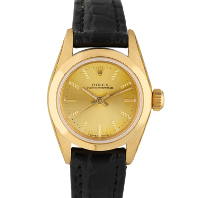 OYSTER PERPETUAL LADIES 67188 YELLOW GOLD 18KT YEAR 1989 